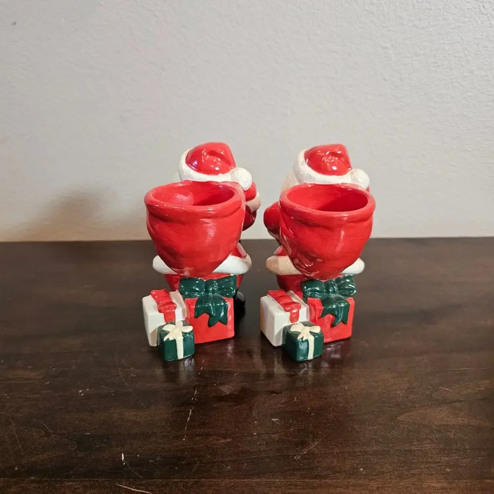 Santa Clause Candleholders